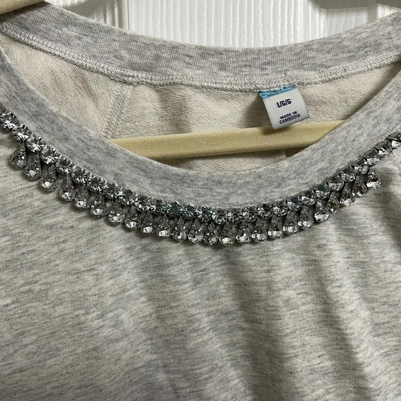 OLD NAVY Shirt/Top/Tunic Sweatshirt With Gemstones CLASSIC  Maternity  SZ L - Picture 2 of 6